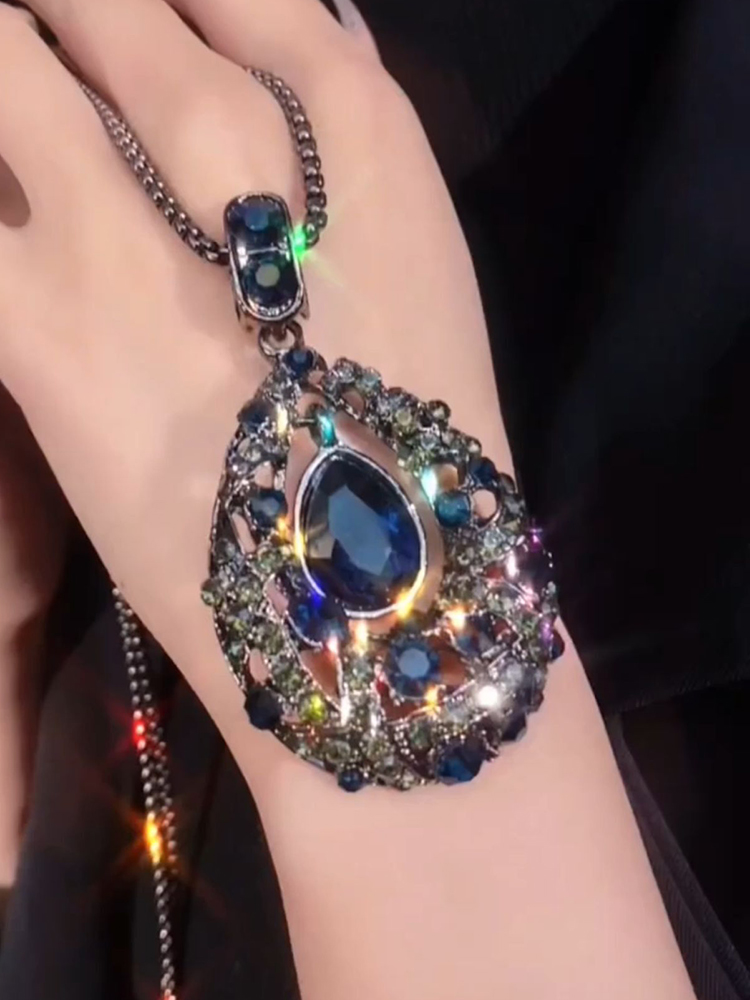 高端大气毛衣长装饰项链女