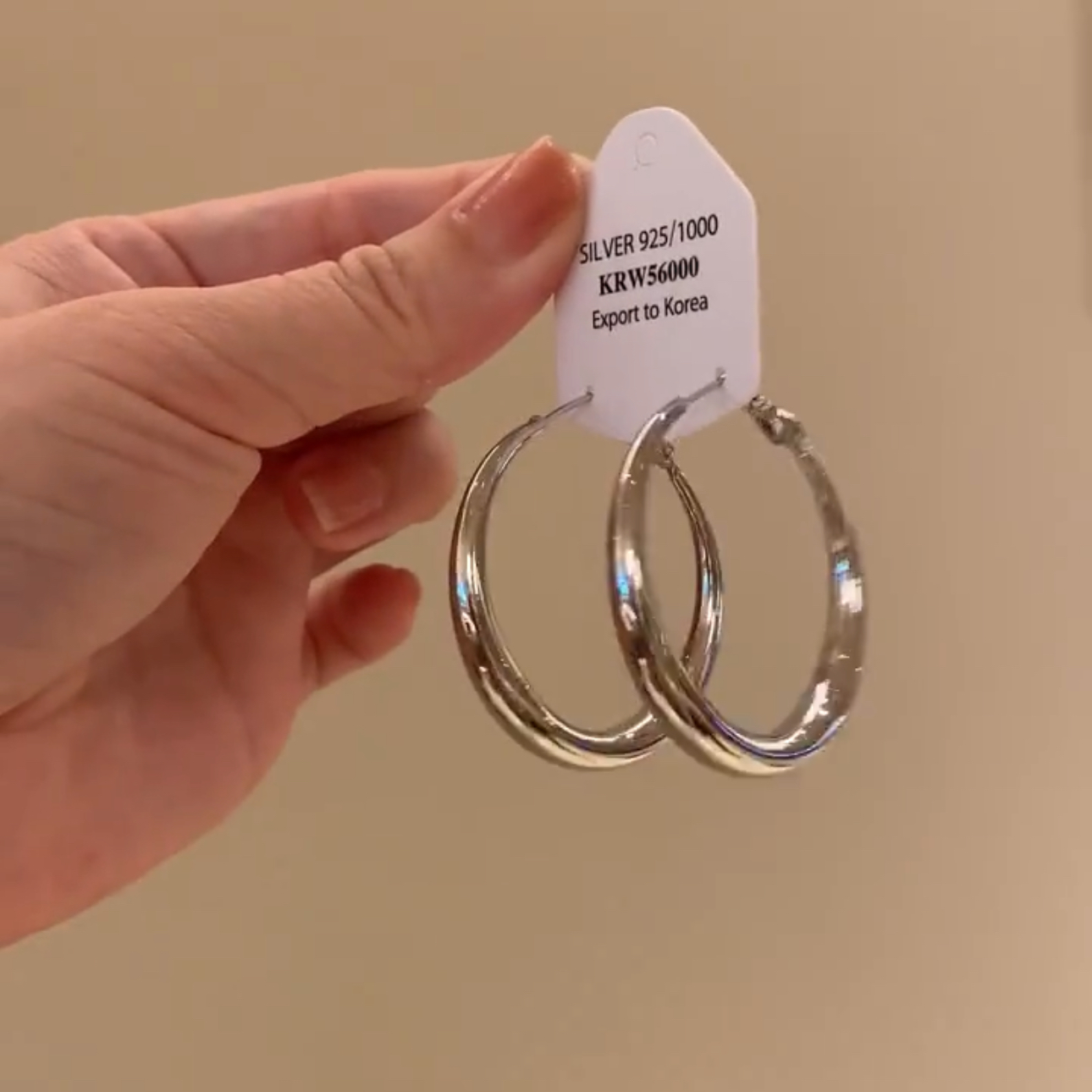 s925银针耳饰法式复古大圈耳钉女轻奢小众时尚气质百搭精致耳环