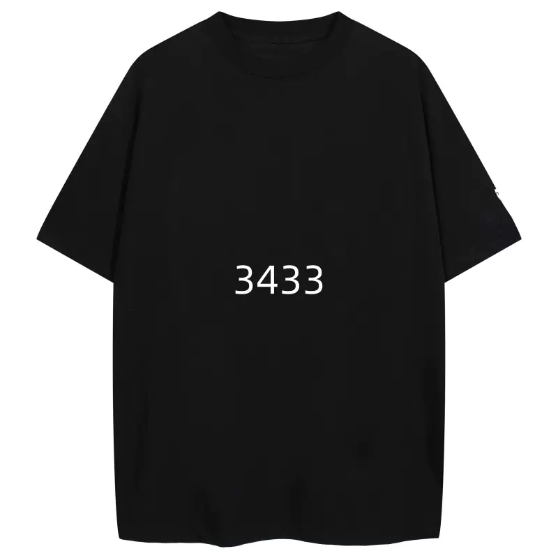 Maison Margiela MM6 数字字母LOGO印花短袖T恤 黑色 白色 46码 48码 50码 52码