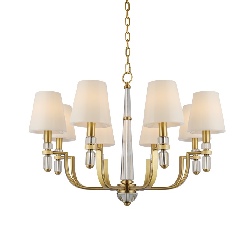 全铜美式简约客厅卧室餐厅吊灯