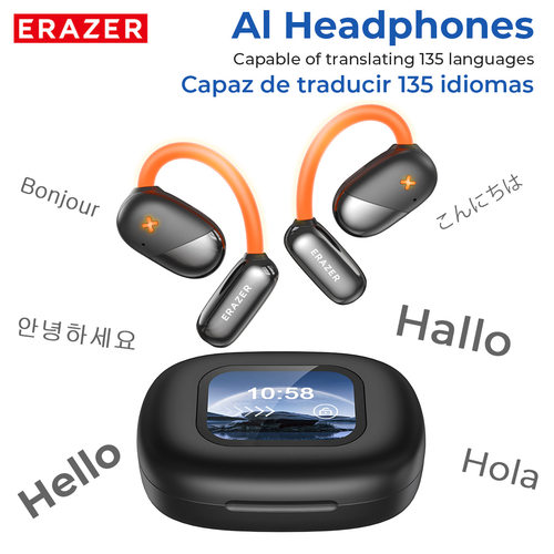 ERAZER XF33 Ear Hook  AI Translation Earbuds Sport Headphone