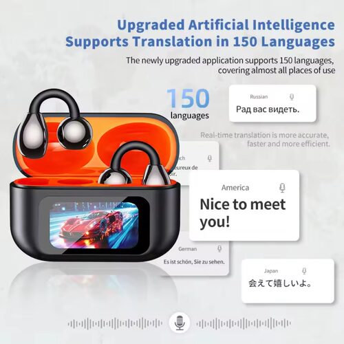 AI Translator Bluetooth Earphone 150 Languages Headphones