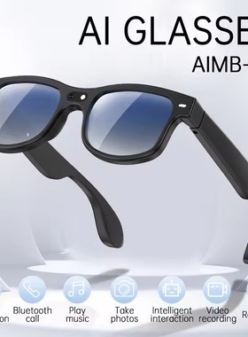 AI Smart Glasses Translation Sunglasses Bluetooth Call Music Play 8MP Camera Video Recording