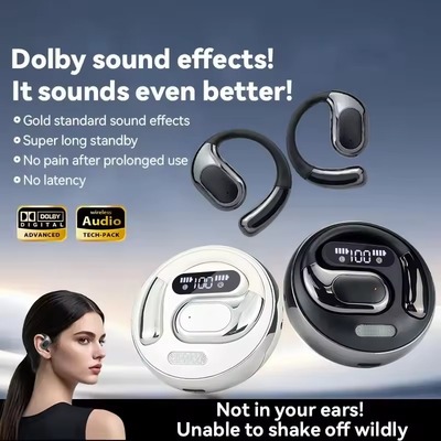 AI translator running headphones noise-cancelling earbuds