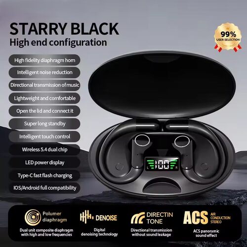 Wireless Earphones Bluetooth Headphones Ear Hook Earbuds