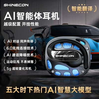 Bluetooh Earphones AI Translator Earbuds Sports Headphones