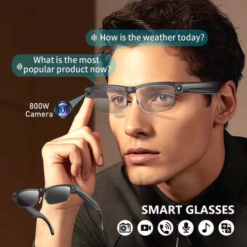 AI camera Smart Glasses Video Record translate Sunglasses