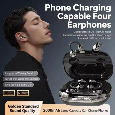 EarClip InEar Bluetooth Headphone 2 Pairs earbuds couple