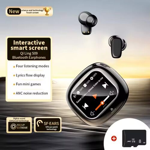 AI translator ANC Earphone Bluetooth Headphone Support TF