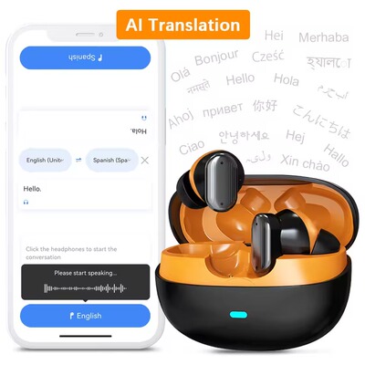 AI Translation Wireless Bluetooth Earphones TWS  Earbuds