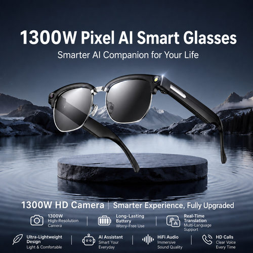 13MP camera glasses smart translator 4K video AI assitant