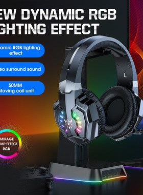 Headphone RGB  Gaming Headset HiF PC Laptop Gaming Earphone