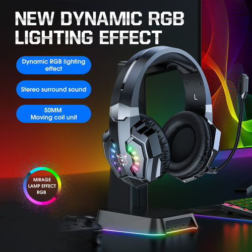 Headphone RGB  Gaming Headset HiF PC Laptop Gaming Earphone