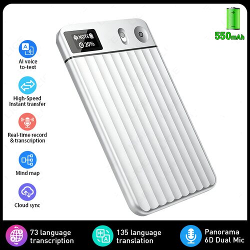 Voice Recorder Card App Call Record Transcribe Summarize