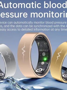 AI Smart ECG Ring HeartRate Blood Pressure  SmartRings