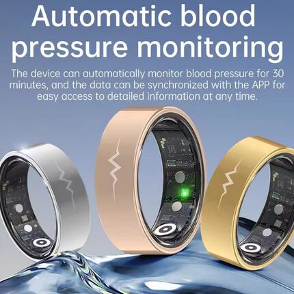 AI Smart ECG Ring HeartRate Blood Pressure  SmartRings