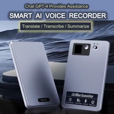 118 Languages 64GB Audio Recorder Meeting AI Voice Recorder