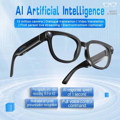 Smart Glasses 4K Camera Bluetooth Call  AI Voice sunglasses