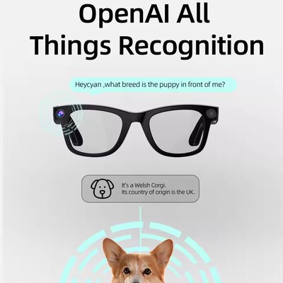 800w Pixel Smart Glasses  Ai Camera Photography Translation