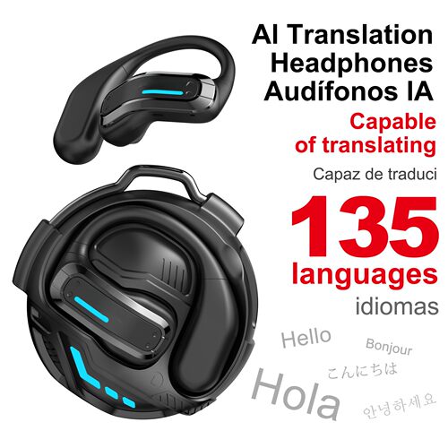 AI Translator Earbuds Gaming Bluetooth Wireless Headphones