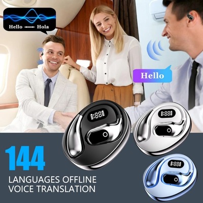 AI Translator Earphones 144 Languages Translation Earbuds