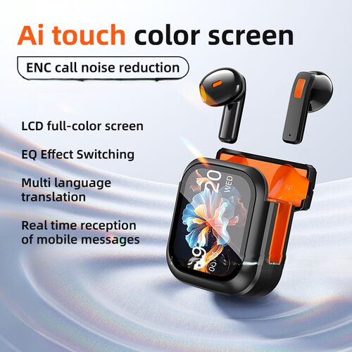 AI Translator Earbud Real-Time Translation ANC+ENC headphone