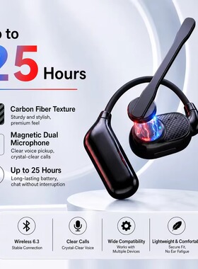 Bluetooth Headphones Microphone Earphone Air Conduction