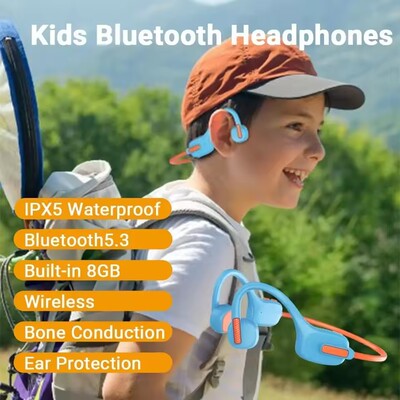 Children's sports earbuds Bluetooth bone conduction earphone