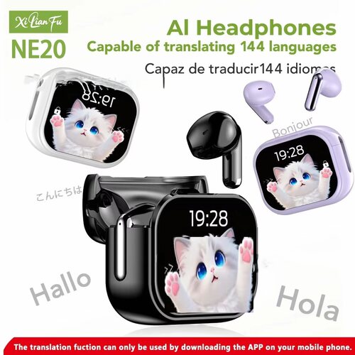 Bluetooth Headset AI Translation Active Noise Reduction