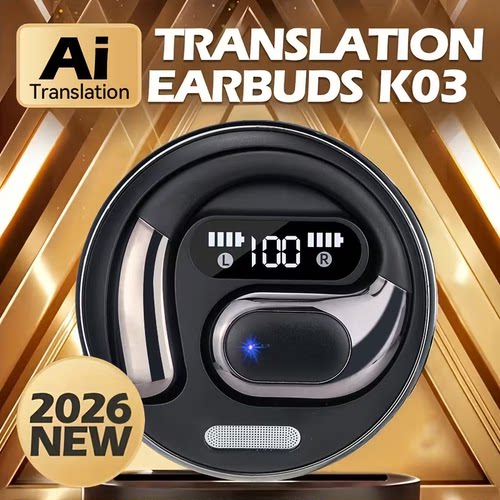 Smart AI Translation earphones Open-Ear Bluetooth Earbuds