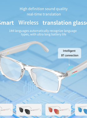 Smart Glasses AI Translation Languages Bluetooth translate