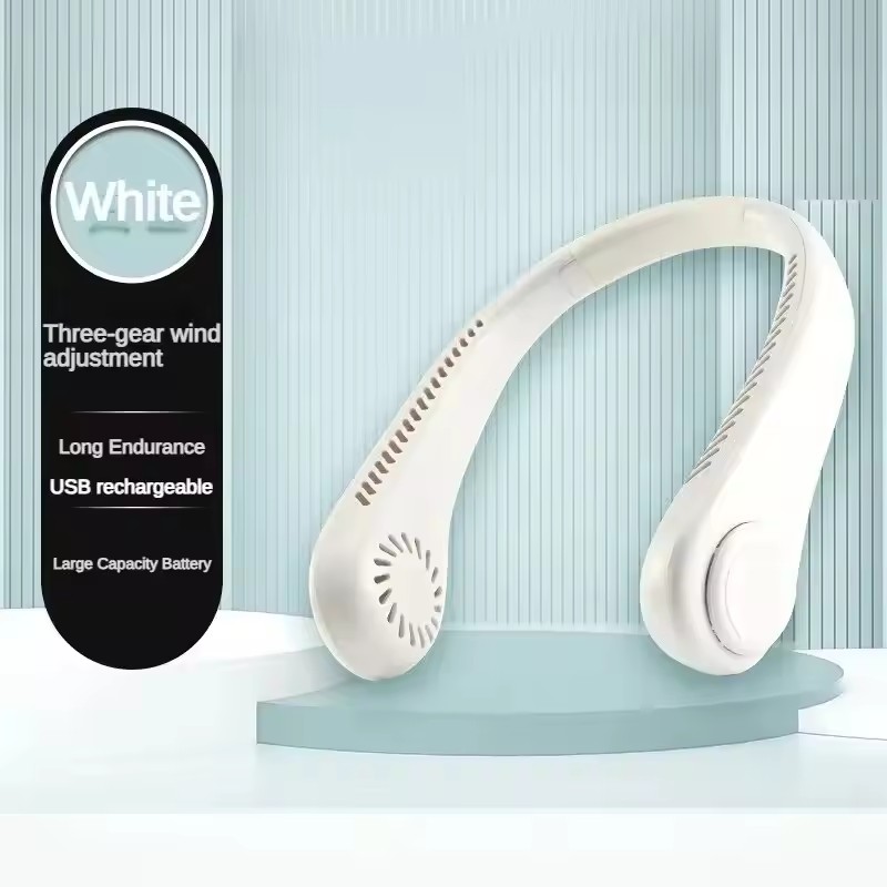 Neck Fan Portable Bladeless Hanging Neck 3000mAh Rechargeabl