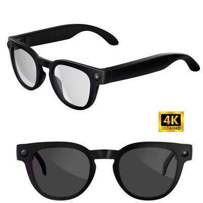 Smart Glasses 8MP Camera Video AI Voice Translator earbuds