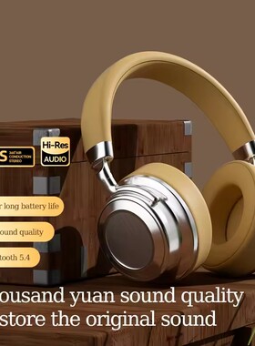 Metal Retro Head mounted Bluetooth Earphones Sport Earphones
