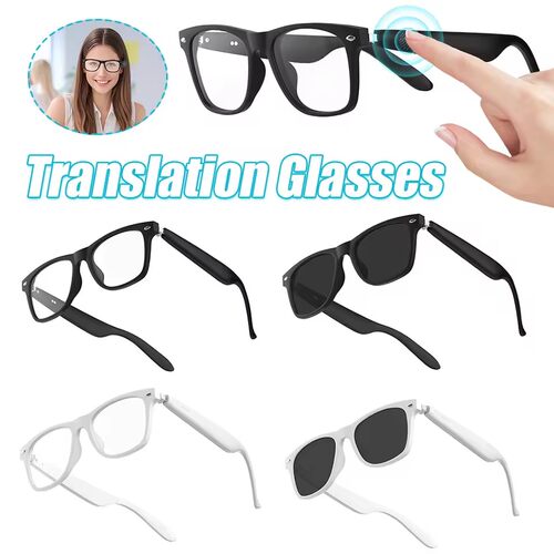 AI Translation Glasses  Headset Sunglasses translator