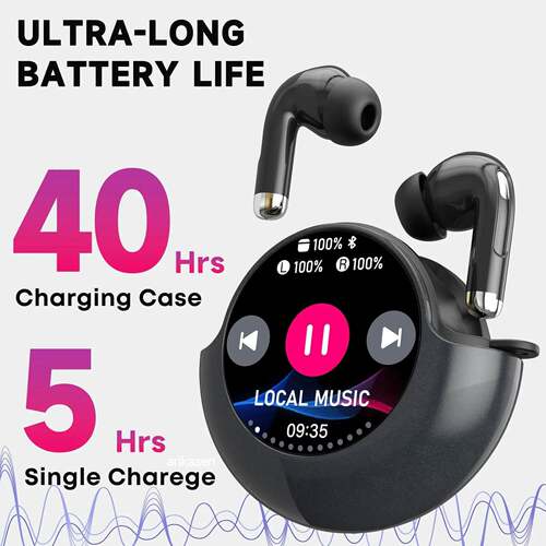 AItranslator Wireless Bluetooth Earbuds Touch Screen ENC