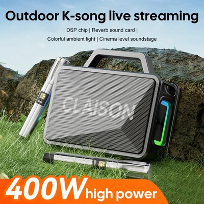 Audio System Outdoor Portable Karaoke Bluetooth Speaker