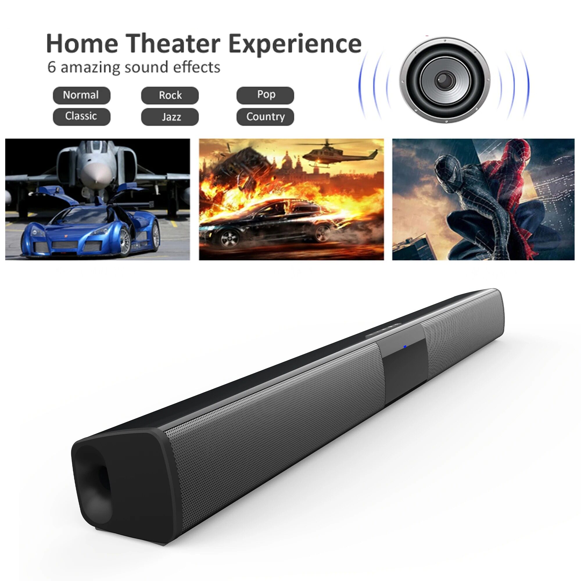 Soundbar TV Subwoofer Bluetooth Speaker Sound Bar Box Music