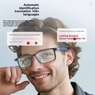 Ai translator bluetooth Anti Blue Light glasses translation