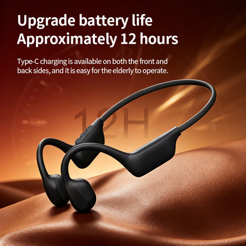 bone Conduction Hearing Aid AI Noise Cancellation headphone