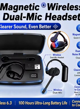 EarHook Bluetooth Headphones Microphone Call Noise Reduction