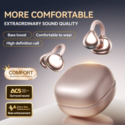 Bluetooth  Open Clip On Ear Headphones Sports Earphones