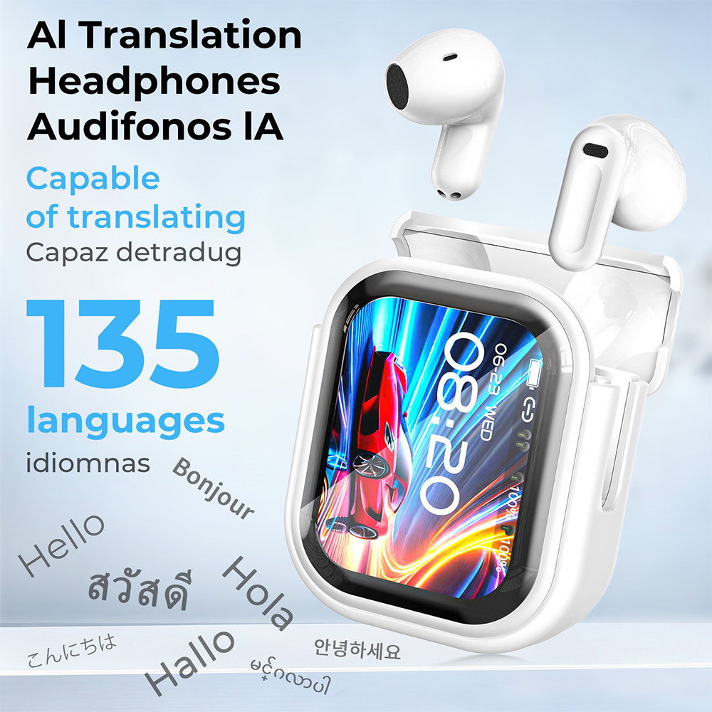 Earphone In Ear AI Translate Earbud Noise Reduction Headset