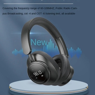 Headset Headphone Mic Foldable Bluetooth Earphone FM Radio