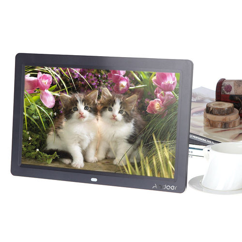 12'' HD Digital Photo Frame TFT-LCD 1280 * 800 Alarm Clock