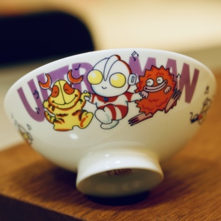 日本进口ULTRAMAN KARAOKE卡通奥特曼超人打怪兽汤碗小碗斗笠送礼