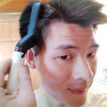 韩国男士 造型电发梳多功能直发梳背头定型梳子顺发梳抖音蓬松造型