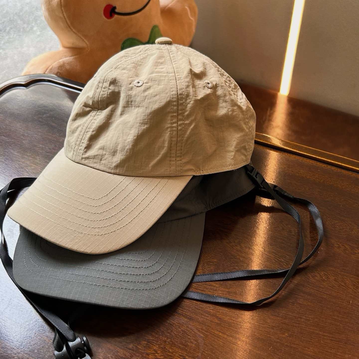 2025夏季parkshop儿童户外口哨防晒轻薄速干棒球帽鸭舌帽四季帽子