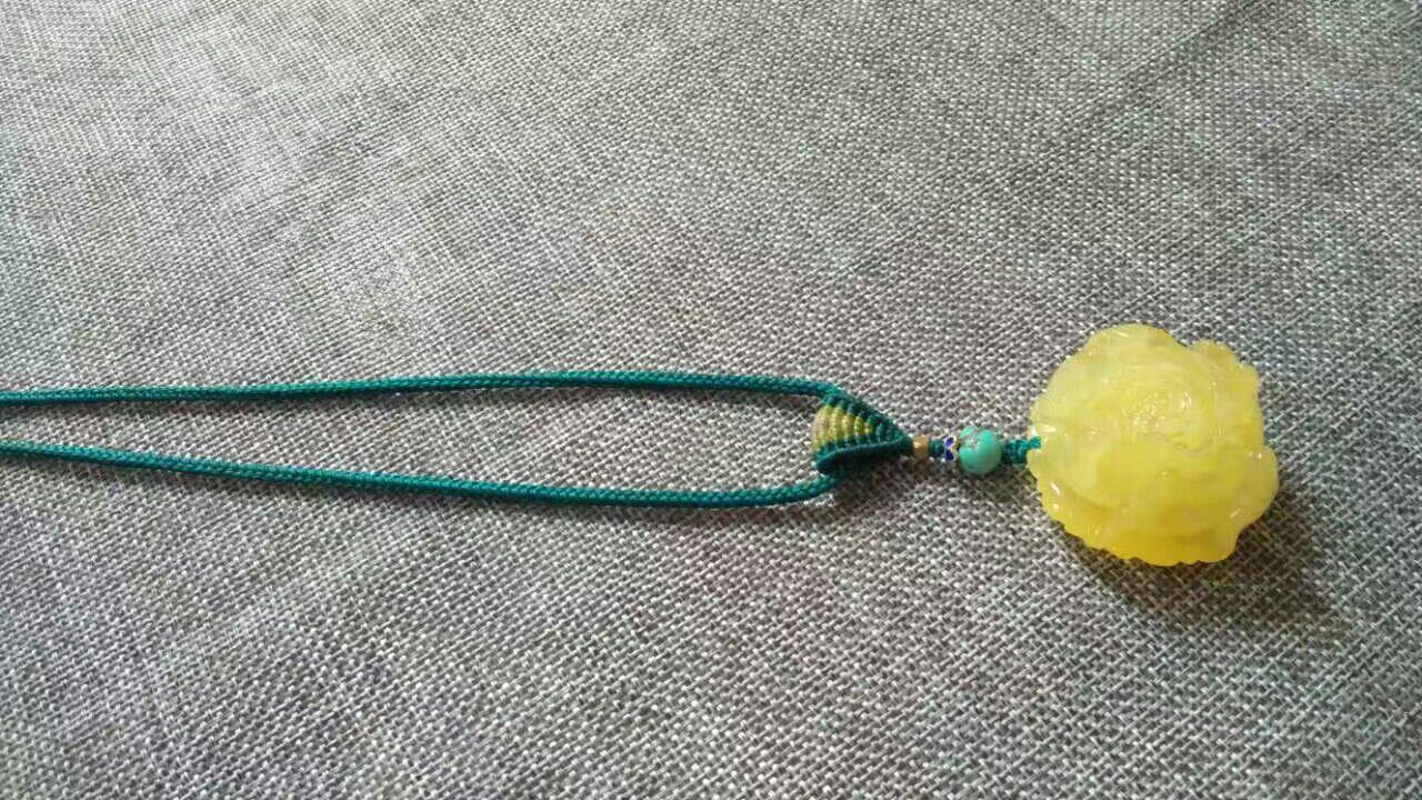 南红鱼小丸蜜蜡视频材料包项链