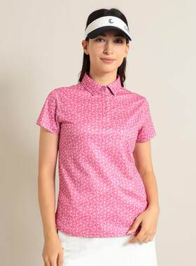 日本原单Callaway高尔夫女装夏季短袖POLO T恤印花吸水速干20325